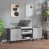 Record Cabinet Concrete Grey 121 x 38 x 48 cm Particleboard