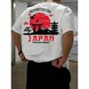 Men Women T-Shirt Eastern Culture Fuji & Torii Gate Graphic Tee Traditional Japanese Streetwear Casual Cotton Tops
