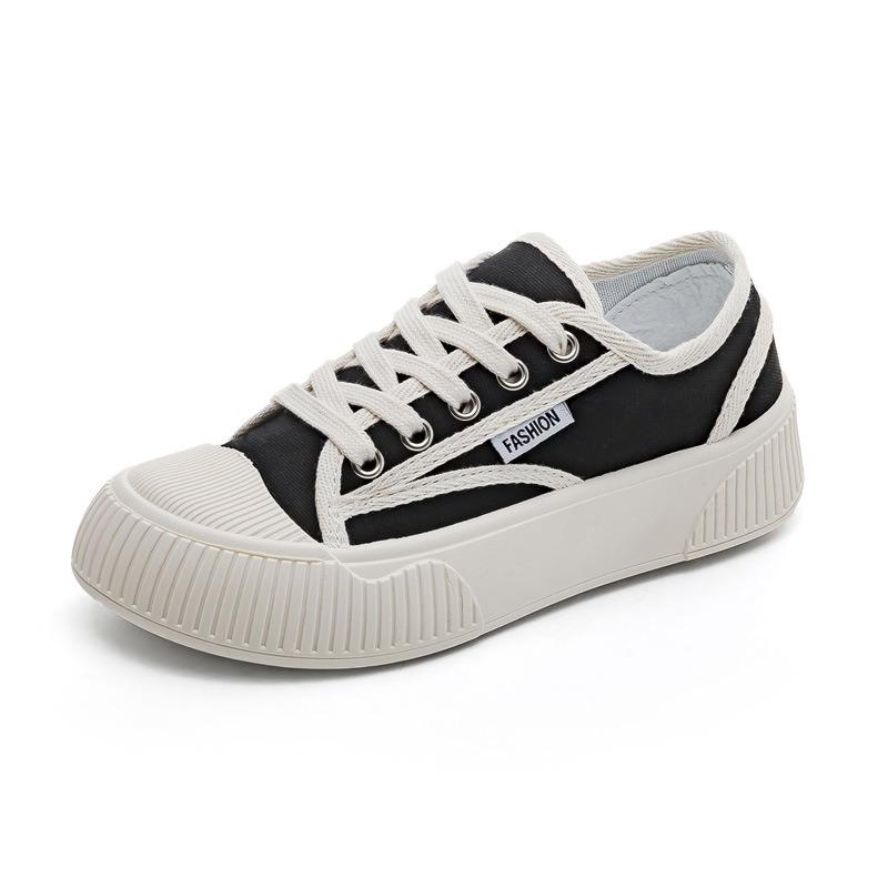 Spring and Summer New Canvas Shoes Women's Versatile Flat-soled White Shoes Summer Breathable Student Cloth Shoes Women's Shoes