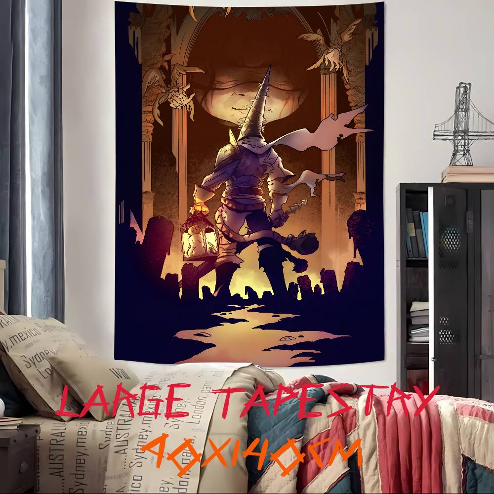 XXL Mode Heißes Action-Abenteuer-Spiel Blasphemous Wandteppich Wandbehang Wandteppiche Schlafsaal Dekor Decke Camping Dekoration Wandteppich