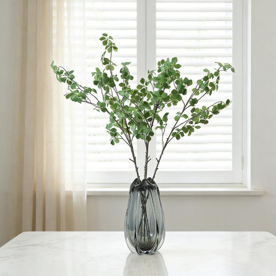 Artificial Greenery Stems Faux Tree Branch with Leaves Fake Silk Enkianthus Perulatus Leaf Plants for Vase Wedding Party Floral Arrangement