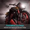 Super Bright 4PCS Motorcycle Indicators Flowing LED Turn Signal Lights 12V for Motorbike Scooter Quad Cruiser Off Road, Amber Yellow