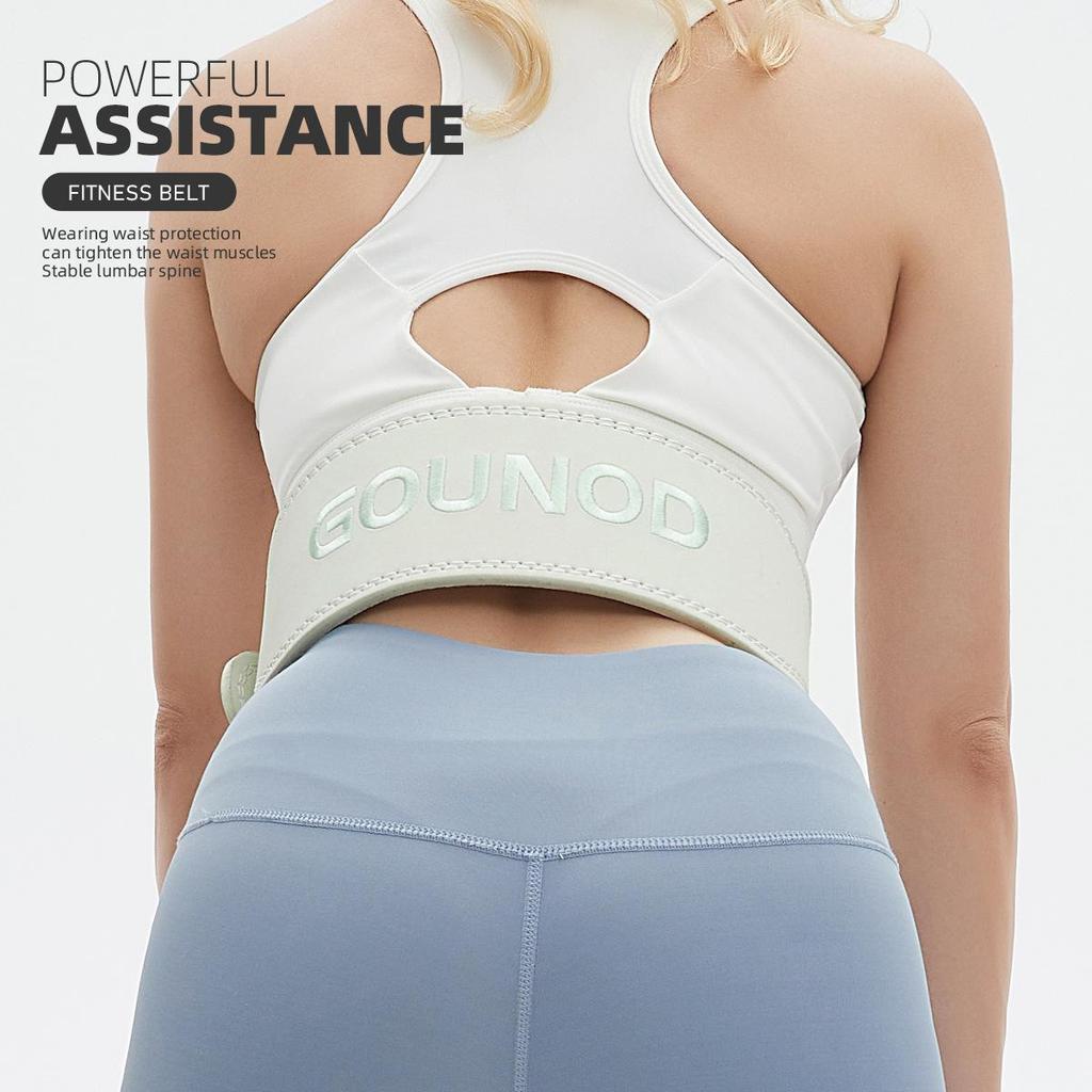 OLIKEI Cintura Professionale in Pelle per Sollevamento Pesi da Donna Palestra Fitness Cintura di Supporto Lombare Squat Stacco Supporto Lombare Schiena Protezione Vita Sportiva