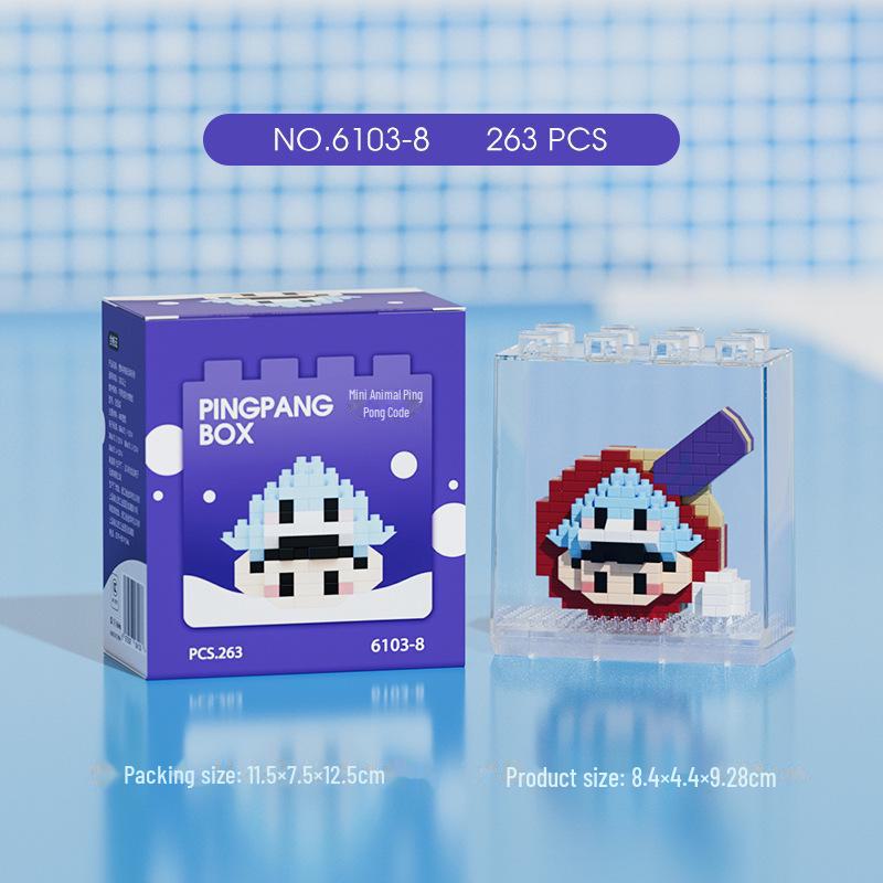 "Mini Particle Assembly Block Toys: Educational Cat Puzzle Ornaments for Kids, Compatible with LEGO"