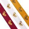 1,5 cm * 16 Meter Valentinstags-Serienband Liebe Aufdruck Festliche Atmosphäre Band Goldgeprägtes Herzband
