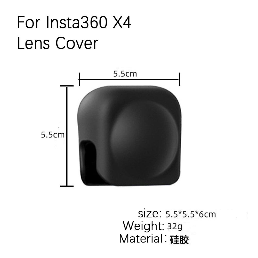 Kameraobjektivdeckel für Insta360 One X4 Silikon-Schutzobjektivabdeckung für Sportkamera Bildschirmschutz für Insta360 X4 Zubehör