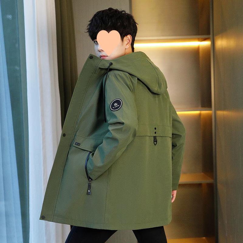 Autumn and Winter New Men's Velvet Thickened Jacket Korean Style Trendy Work Jacket Windbreaker Men's Velvet Jacket