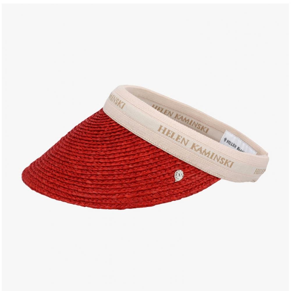 Helen Kaminski Bianka Tropical Natural Logo Visor Sun Cap Hat50265