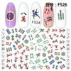 Self Adhesive Flower Unicorn Pattern Nail Art Decorations Stickers And Decals Acrylic Manicure Nails Supplies Tool HQ