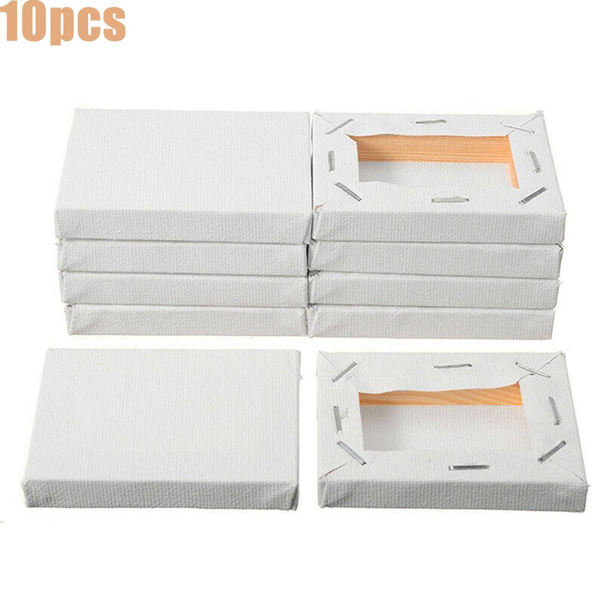 

Деревянный Белый Для Грунтованной Масляной Акриловой Краски Художественный Холст Масляная Краска Доска Принадлежности для Живописи Рама 10pcs