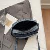 Classic Denim Multi Pocket Casual Small Shoulder Bag With Adjustable Shoulder Straps Zero Wallet Solid Color Fun Crossbody Bag