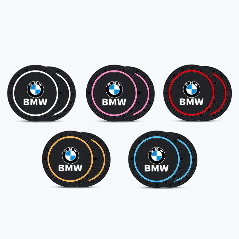LNMAT1 Car Sticker Car Silicone Anti-Slip Pad Coaster Water Cup Holder Mat Accessories For BMW E30 E34 E36 E39 E46 E52 E53 E60 E61 E62