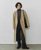 Urago Nocollar Belted Wool Maxi Coat