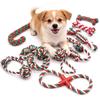 Christmas Cotton Rope Knot Toys - Bite-Resistant Teething Supplies for Dogs