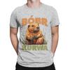 Kurwa Bober Beaver Bobr T-Shirts for Men Funny Vintage Cotton Tee Shirt Crewneck Short Sleeve T Shirts Gift Idea Clothes