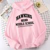1983 School Print Hoodie - Autumn/Winter Fashion Hip Hop Sweatshirt