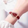 Fashion Ladies Casual Triangle Dial Watches Snakeskin Strap Roman Digital Wrist Watch