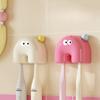 Adorable Cartoon Toothbrush Holder With Lid Wall Mounted Punch Free Ideal For Bathrooms Creative Toothbrush Organizer For Kids