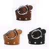 Ceinture de taille Fashion Punk pour Dames avec Boucle en Alliage pour Streetwear et Jupes Courtes