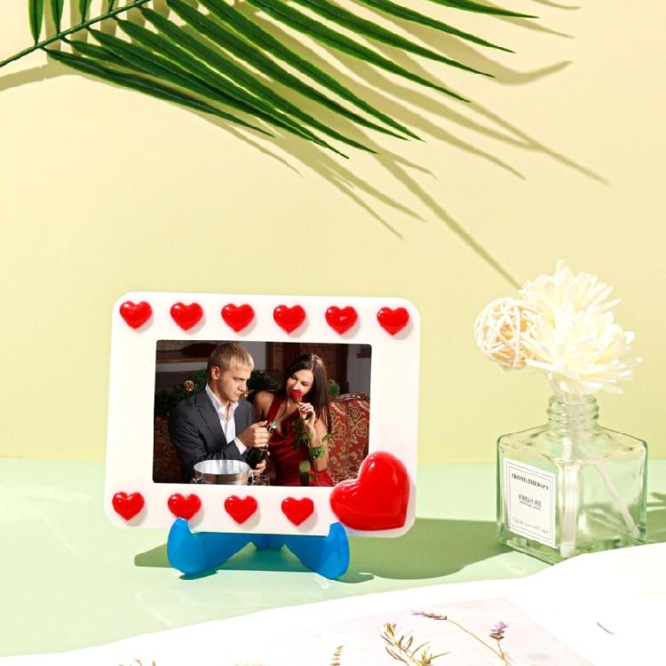 Photo Frame Molds Heart Shaped Silicone Clay Mould Silicone Picture Frame Moulds