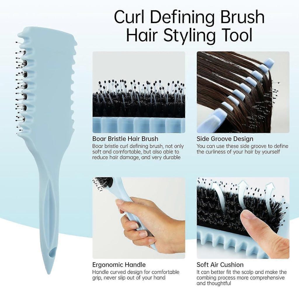 Bounce Curl Defining Brush+2 in 1 Electric Hair Treatment Applicator