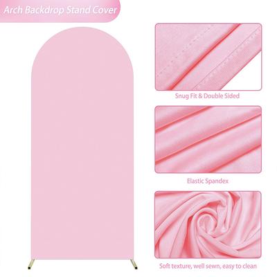 1 pièce Lycra Housse d'arche de mariage Housse de support ajustée Fond rond pour fête prénatale Anniversaire Cérémonie Décoration de mariage