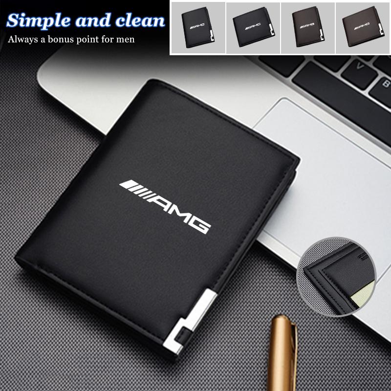 Leather Car Driver License Credit Card Holder Case Wallet For Mercedes Benz AMG A B C E S G Class A180 CLK CLA GLE GLC W212 C200 EB2