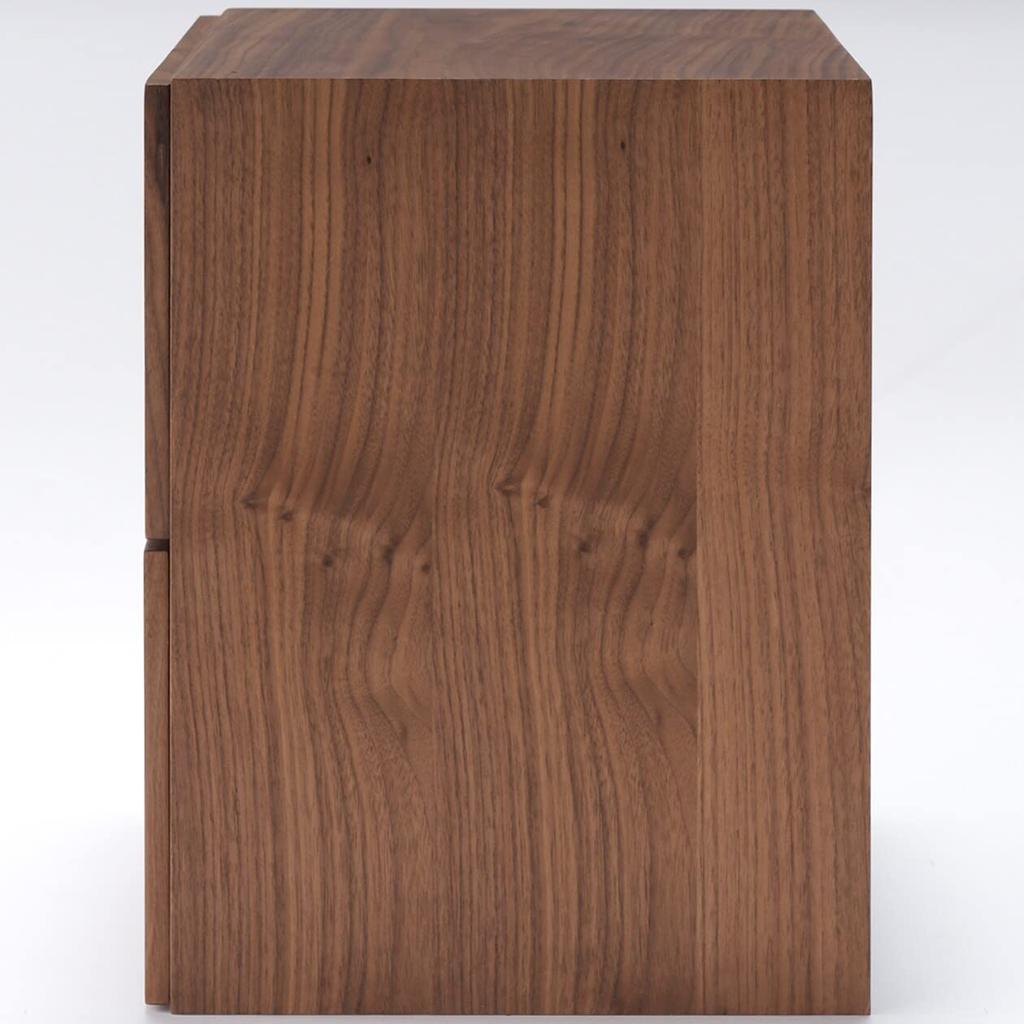 MUJI Stacking Chest Width 37 X Depth 28 X Height 37 Cm 4 Drawers Walnut Veneer 12381150