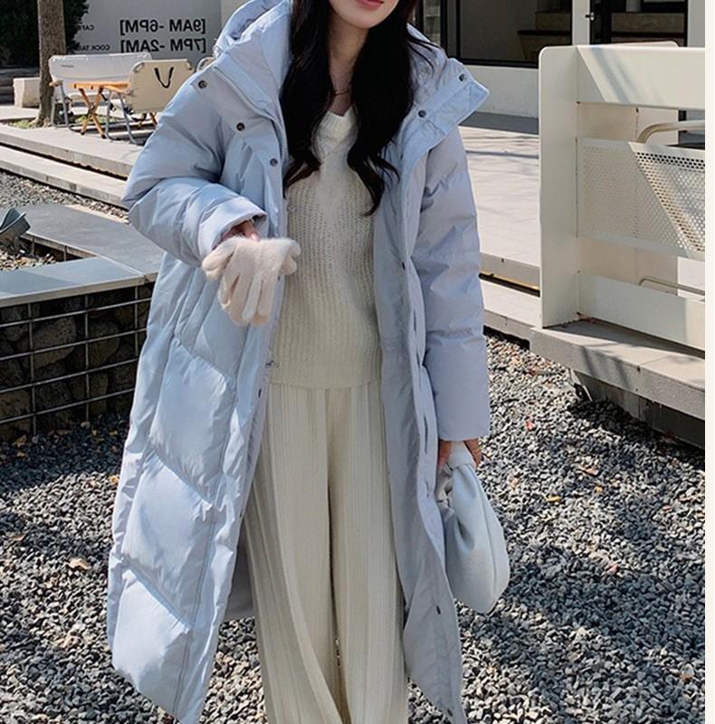 Down jacket long women's new autumn and winter Pinghu new Chinese opera duck down