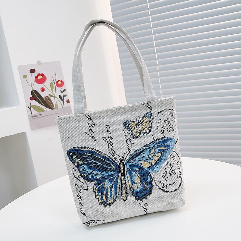 Baby Elephant Double-sided Embroidered Portable Small Bag Women's New Carry-on Handbag Change Mobile Phone Bag