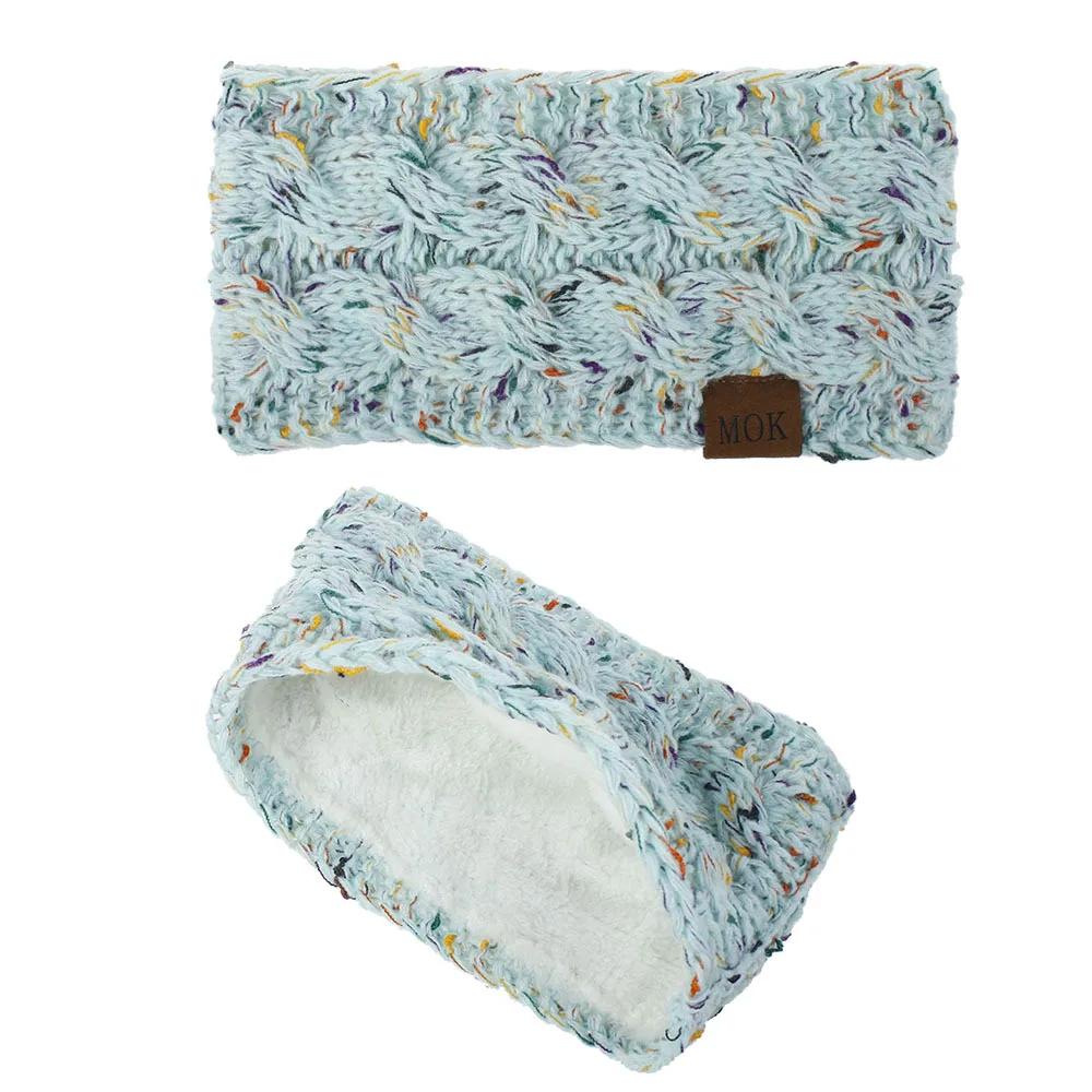 New Plush Headband Winter Warm Wide Elastic Hair Band Solid Wide Turban Ear Warmer Hairband Soft DIY Hair Accessories Headwear
