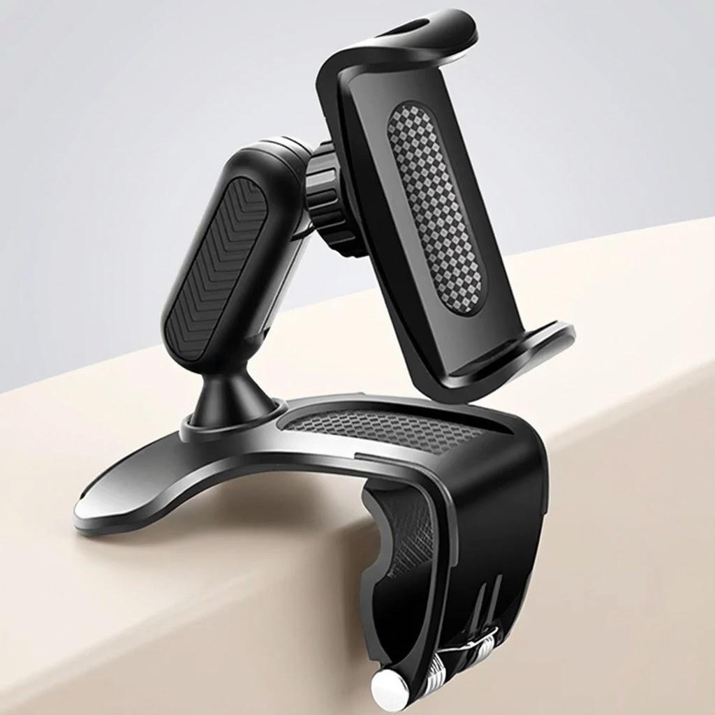 

Adjustable Multifunctional Car Phone Holder Clip Smartphone Stand Auto Bracket Rear View Mirror Mount чёрный