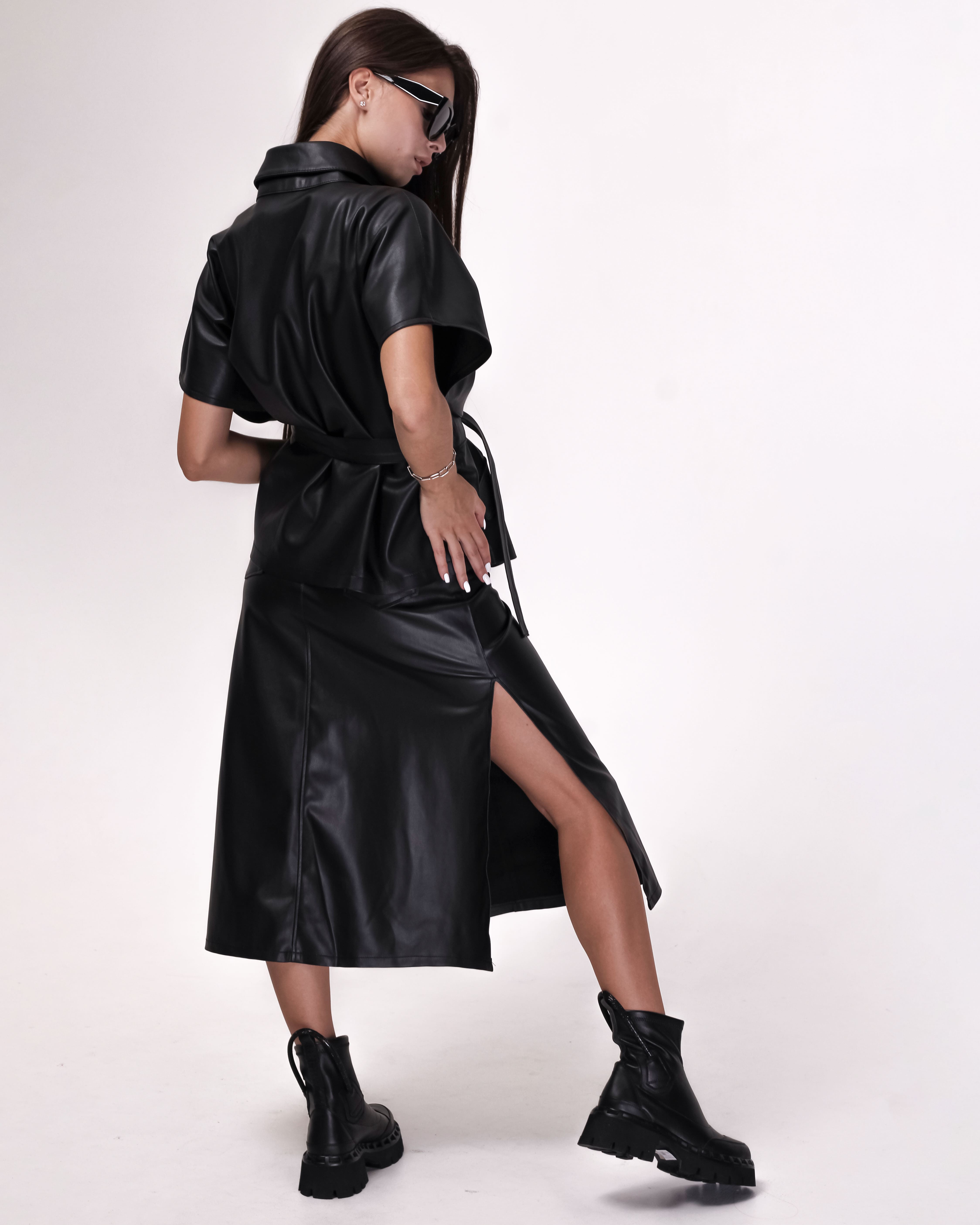 Куртка кожаная Red Exp. 3971 36 черная 36 čIerna-image