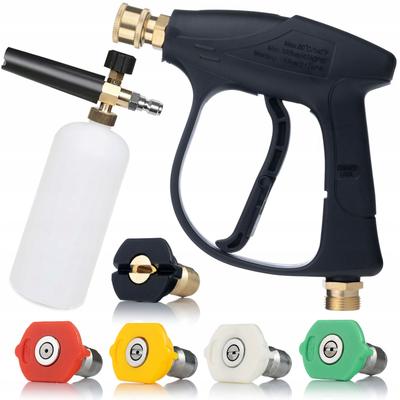 Kit para Lavadora de Alta Pressão – Pistola 4350 PSI 22mm | 5 Bicos de Engate Rápido | Canhão de Espuma 1000ml