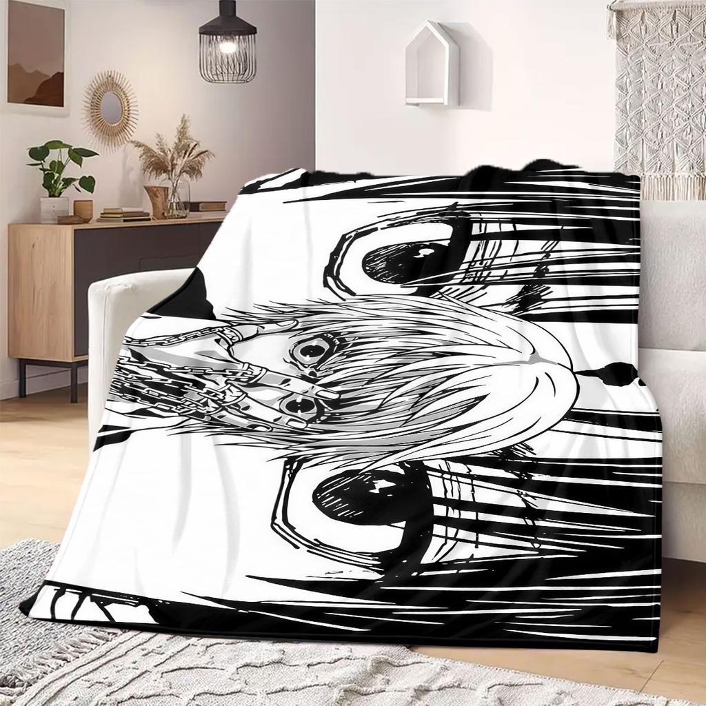 Gon Killua Hunter Print Blanket Warm Comfortable Flannel Blanket Suitable for Bedrooms,Sofas,Beds,Chairs,Picnics,Travel