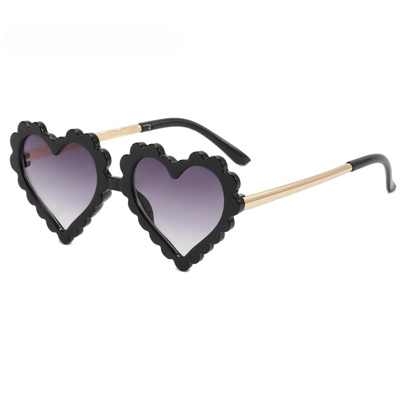 New Cute Children's Sunglasses Travel Sunscreen Trend Korean Edition Fashion Irregular Heart Shaped Baby Sunglasses
