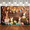 Colorful Easter Photography Backdrop Celebrate Poster Props Easter Photo Banner  Home Party Decor