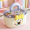 Double-layer Desktop Storage Box Cute Bowknot Large-capacity Girls Hairpin Jewelry Box Cartoon Separated Toy Organizer Box