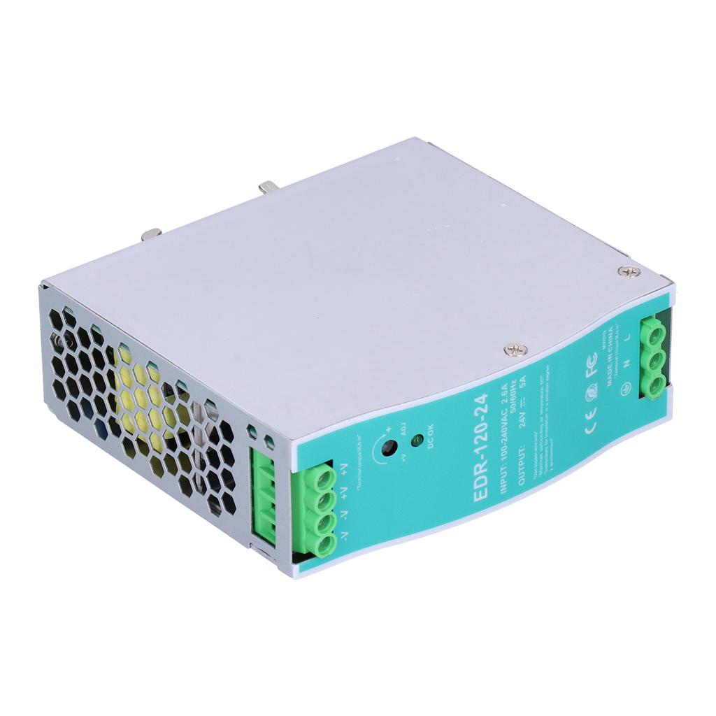 EDR?120?24 Rail Power Supply Industrial 5A 120W Stable Rail Power Supply AC100?240V