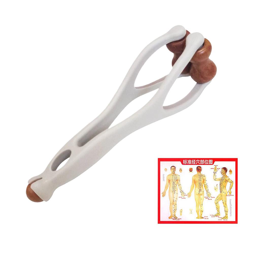 

Portable Finger Massage Tool Finger Massage Dual-Row Roller Brass Roller Design Easy Use Relieve Finger Fatigue Promote Blood