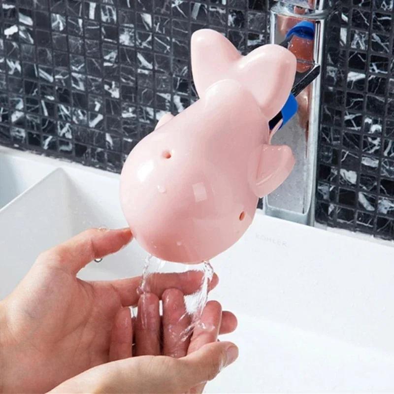 Bathroom Household Tools Lovely Whale Faucet Extender for Children Hand Washing Sink Accessories Kitchen Faucet Accessories