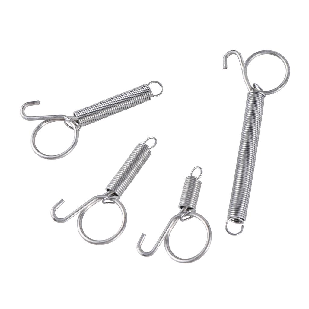 20Pcs Bird Cage Door Spring Hook Rustproof Wire Lock for Rabbit Chicken Parrot Quail Pigeon Pet Enclosure Easy Install Closure