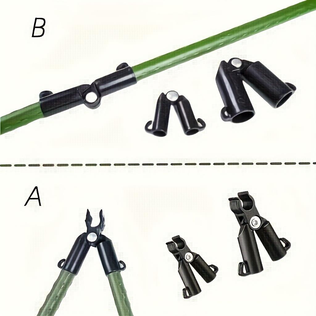 2pcs Greenhouse Frame Connectors Plastic Tube Components Garden Pole Connectors for Constructing a Greenhouse
