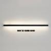 Nordic Long Strip Study Bedside LED Wall Lamp Without Main Lamp Living Room TV Background Wall Grille Lamp Creative Aisle Light