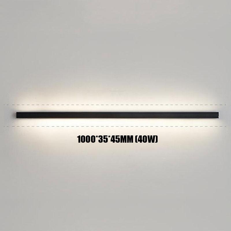 Nordic Long Strip Study Bedside LED Wall Lamp Without Main Lamp Living Room TV Background Wall Grille Lamp Creative Aisle Light