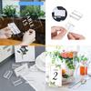 92MF 10Pieces Clear Table Number Holders Small Sign Display Stand Acrylic Texture Suitable for Menu Display and Office Use