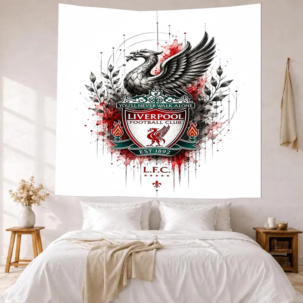 Liverpool Football Club Wall Decor Tapestry Art For Pet Memorial Birthdaywedding Party Backdrop Family Gift