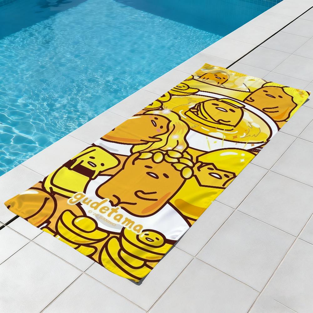 G-Gudetama-a cute anime Towel Beach Quick Dry Soft Pool Towels Gift for Travel Gym Shower Camping sports