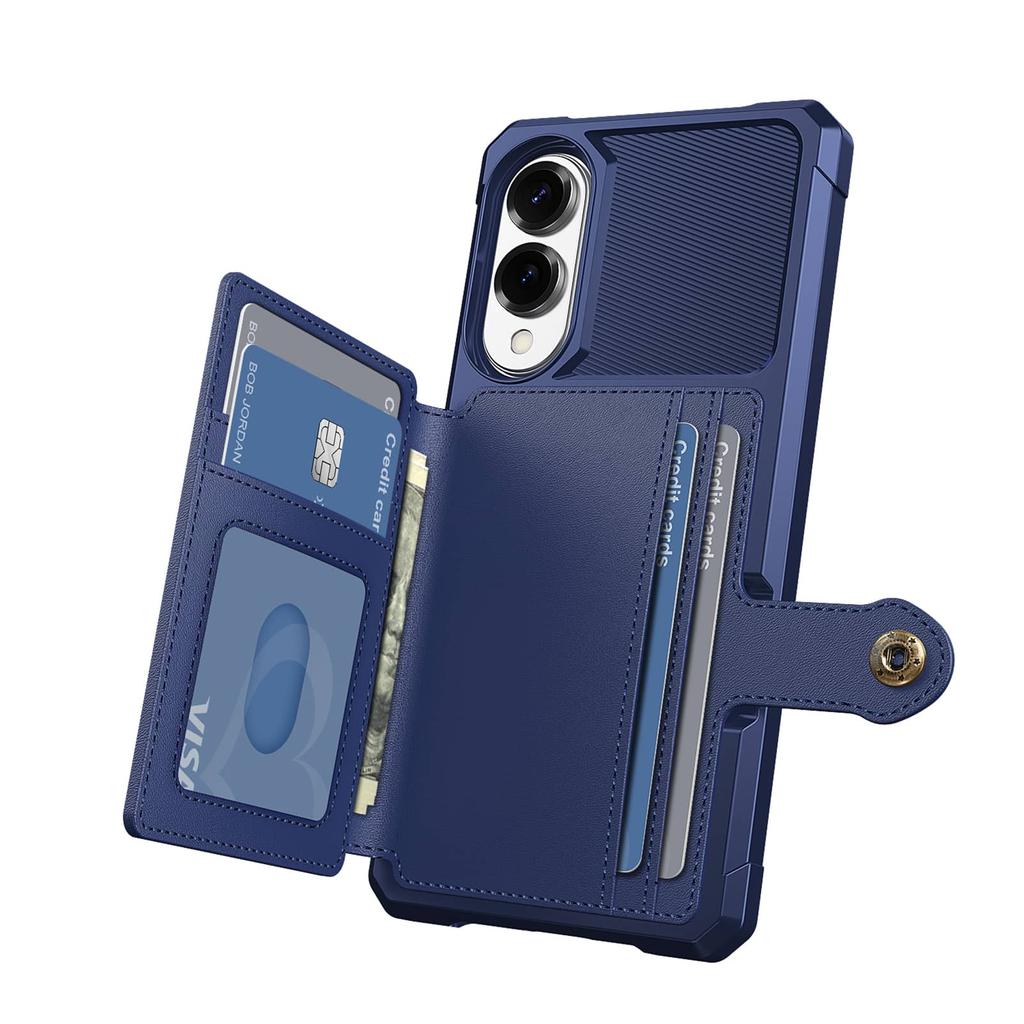 Custodia per Samsung Galaxy S25 Edge S24 S23 Ultra FE con Portacarte, Compatibile con Supporto Magnetico per Auto, Robusta Antiurto