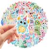 50PCS Cartoon Animals Stickers Kawaii Wide-Eyed Cute Animals Stickers Vinyl Waterproof Decals for DIY Water Bottles Scrapbook